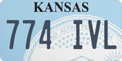 KS license plate 774IVL