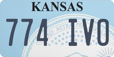 KS license plate 774IVO