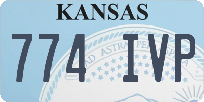 KS license plate 774IVP