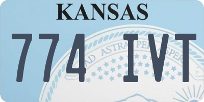 KS license plate 774IVT