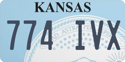 KS license plate 774IVX