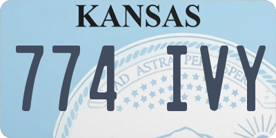 KS license plate 774IVY