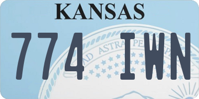 KS license plate 774IWN