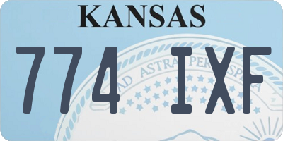 KS license plate 774IXF