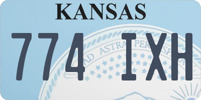 KS license plate 774IXH