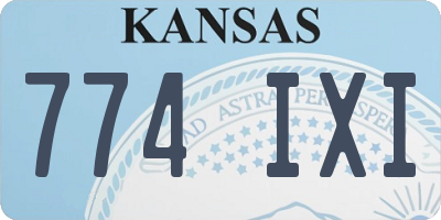 KS license plate 774IXI
