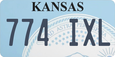 KS license plate 774IXL