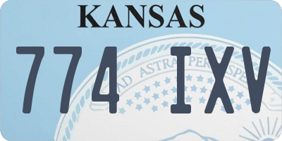 KS license plate 774IXV