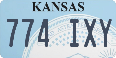 KS license plate 774IXY