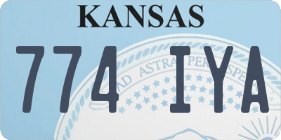 KS license plate 774IYA
