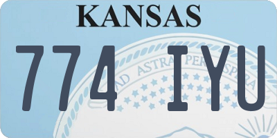 KS license plate 774IYU