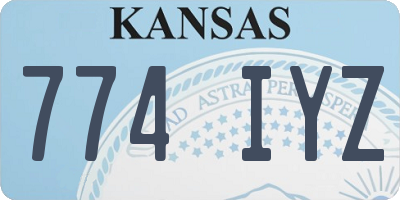 KS license plate 774IYZ