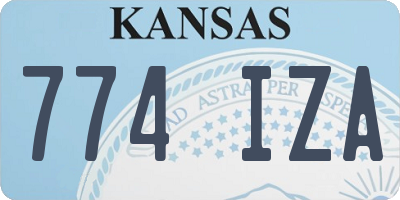 KS license plate 774IZA