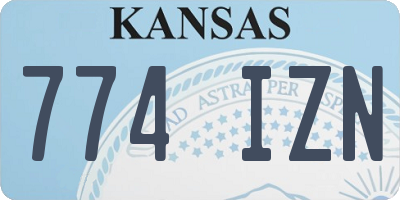 KS license plate 774IZN