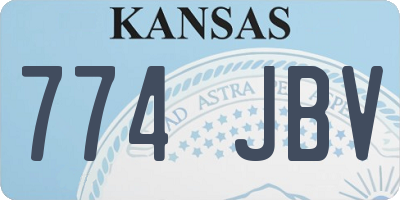 KS license plate 774JBV