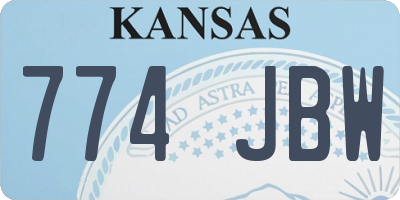 KS license plate 774JBW
