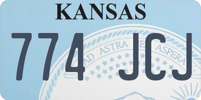 KS license plate 774JCJ