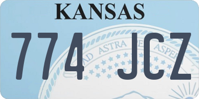 KS license plate 774JCZ