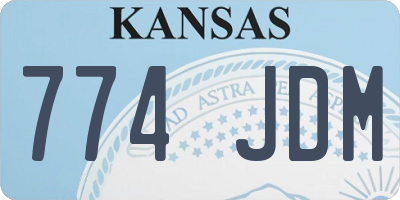 KS license plate 774JDM