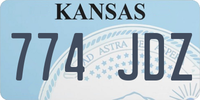 KS license plate 774JDZ