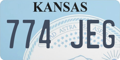 KS license plate 774JEG