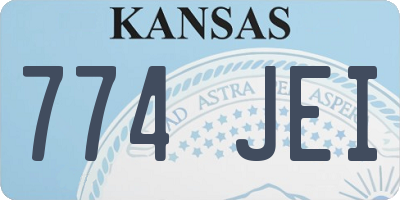 KS license plate 774JEI