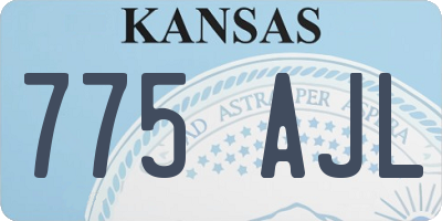KS license plate 775AJL
