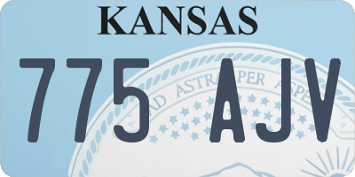 KS license plate 775AJV