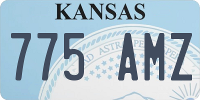 KS license plate 775AMZ