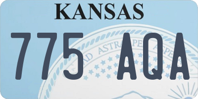 KS license plate 775AQA