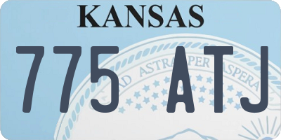 KS license plate 775ATJ