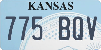 KS license plate 775BQV