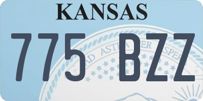 KS license plate 775BZZ