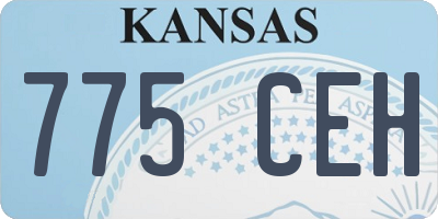 KS license plate 775CEH