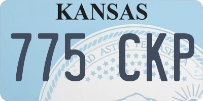 KS license plate 775CKP
