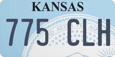 KS license plate 775CLH