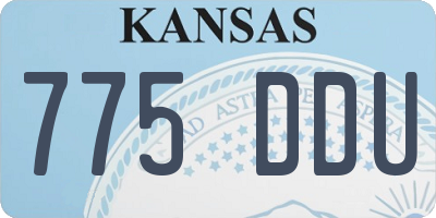 KS license plate 775DDU