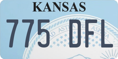 KS license plate 775DFL