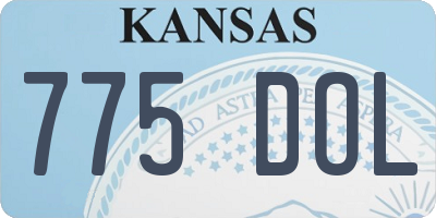 KS license plate 775DOL