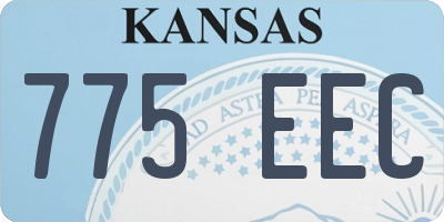 KS license plate 775EEC