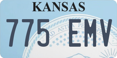 KS license plate 775EMV