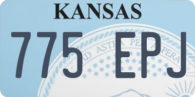 KS license plate 775EPJ
