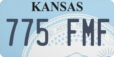 KS license plate 775FMF