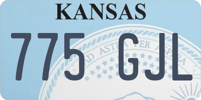 KS license plate 775GJL