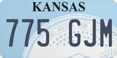 KS license plate 775GJM