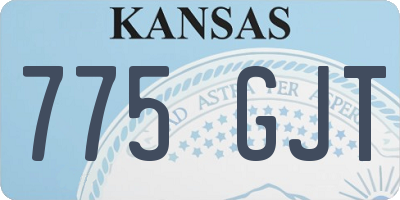 KS license plate 775GJT