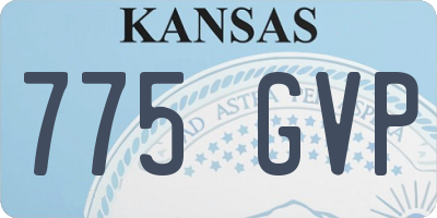 KS license plate 775GVP