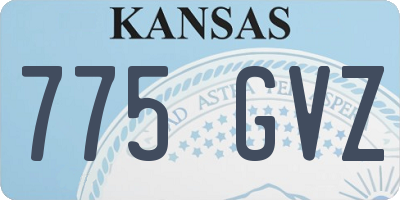 KS license plate 775GVZ