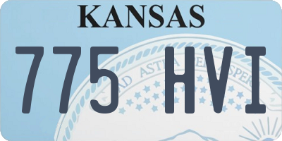 KS license plate 775HVI