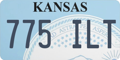 KS license plate 775ILT